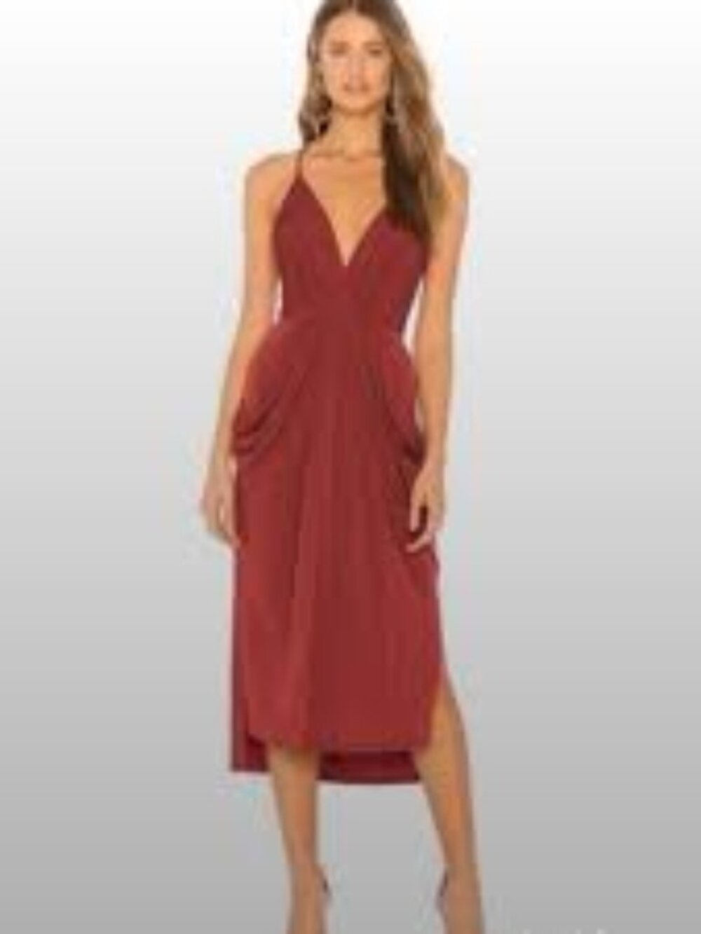 BCBGeneration Midi Faux Wrap Dress Size L